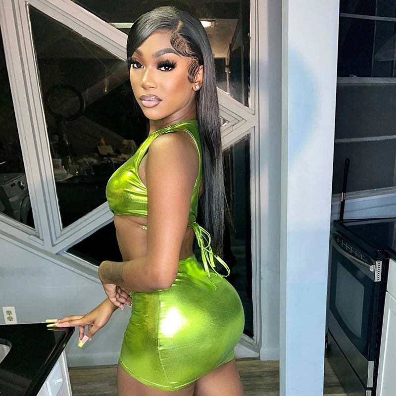 Bronzing Hollow Out Nighty Sexy Club Wear Sexy Casual Dresses Women