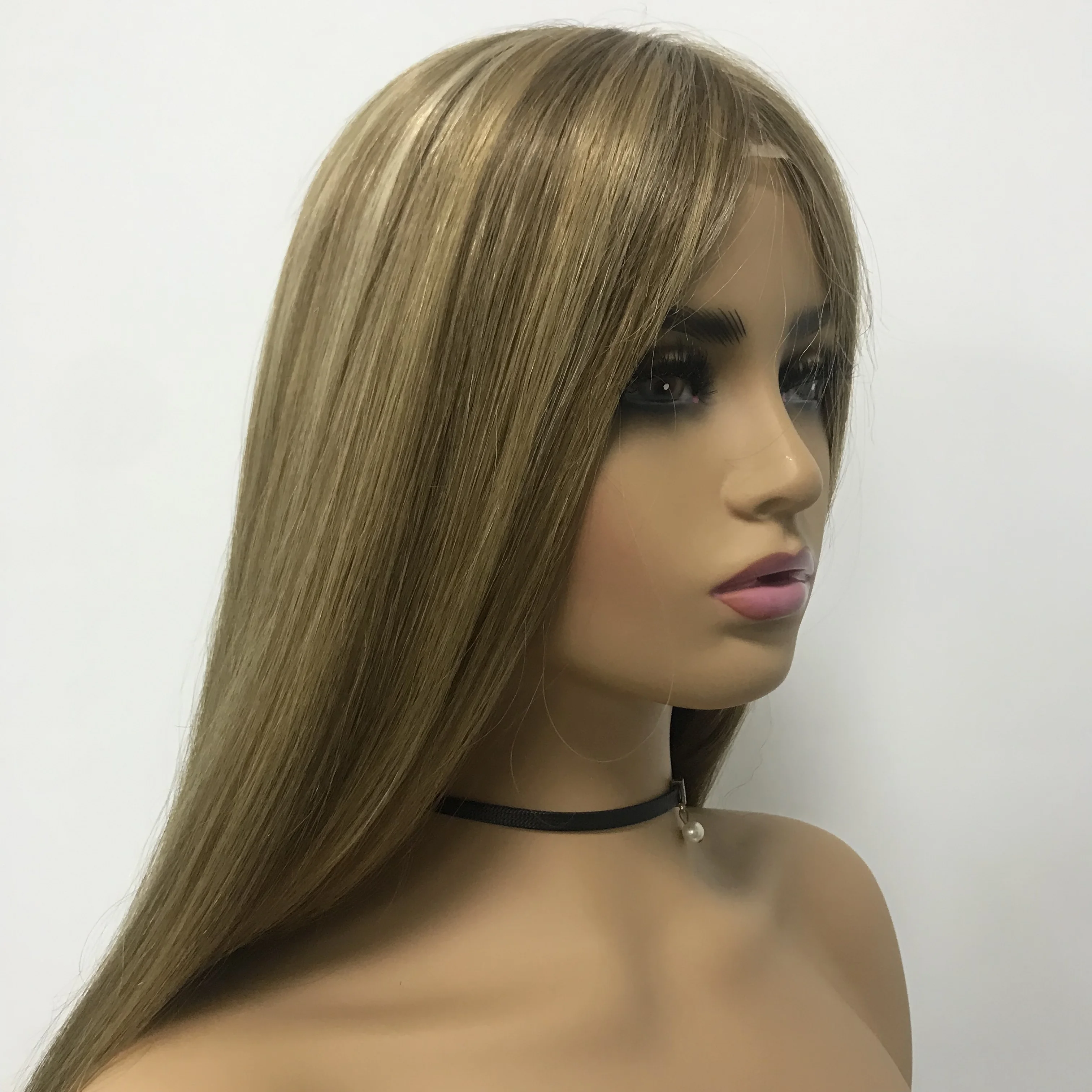 2023 Lace Silk Top Silicone Base Grade Blonde Xs Small Ombre Blond Medical Wig Human Hair For Woman For Cancer Patients Alopecia