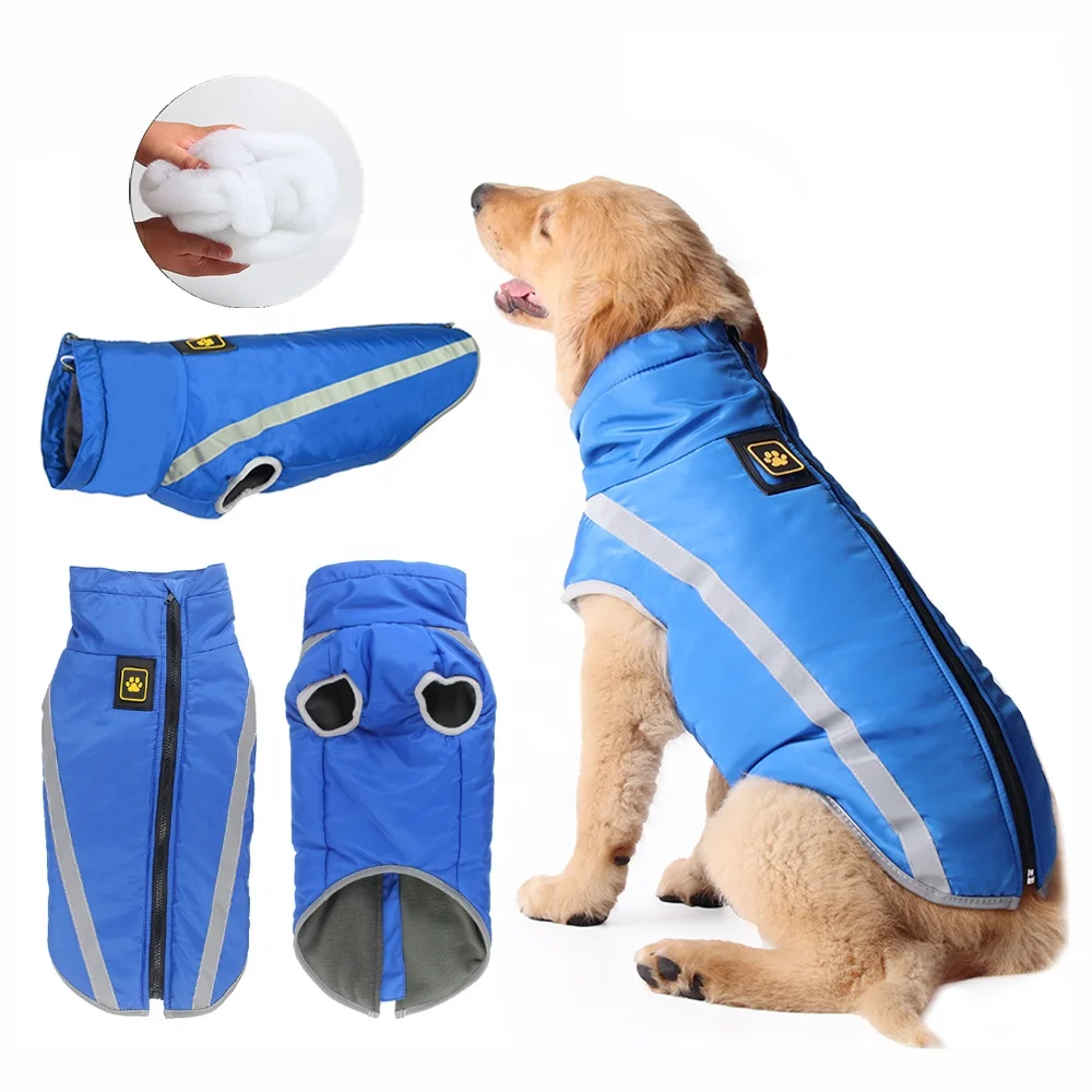YAKEDA Outdoor Waterproof Windproof Sports Padded Coats Warm Pet Cloth Apparel Reflective Large Big Dog Jacket Winter Clothes