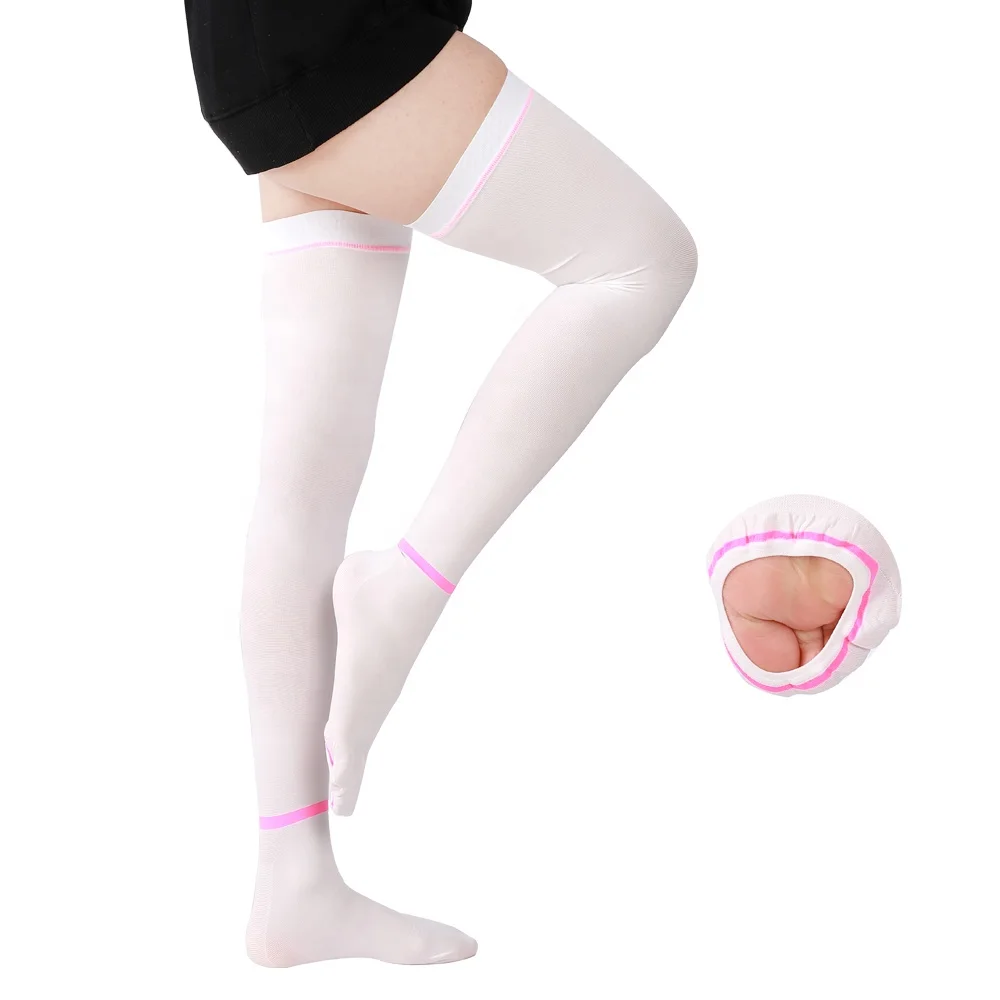 Thigh High Anti-Embolism Stocking 18-23 mmHg medical Compression TED stockings Inspect Toe Hole Antithrombus stockings