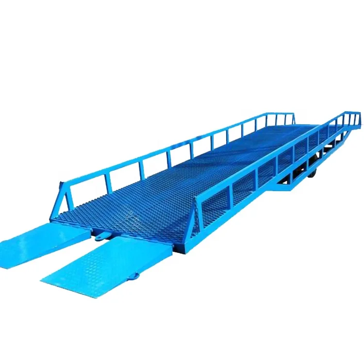 Hydraulic mobile yard ramp loading dock ramp