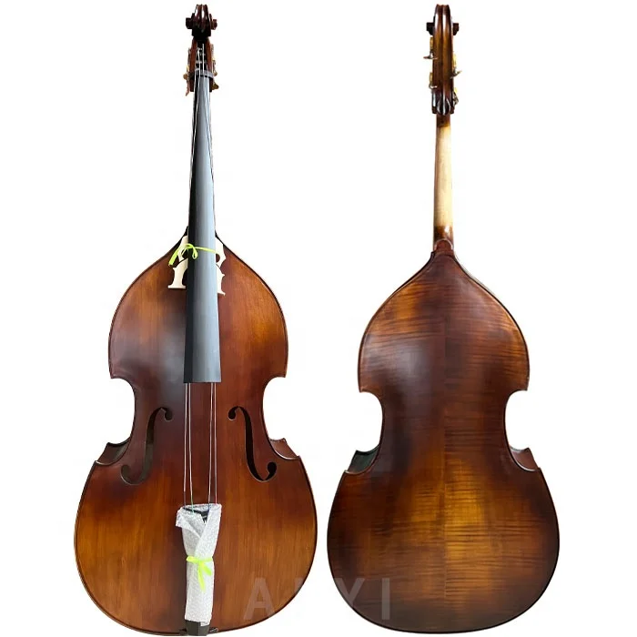 Selling Master Professional Flame Maple Solid Wood rockabilly upright double bass 3/4