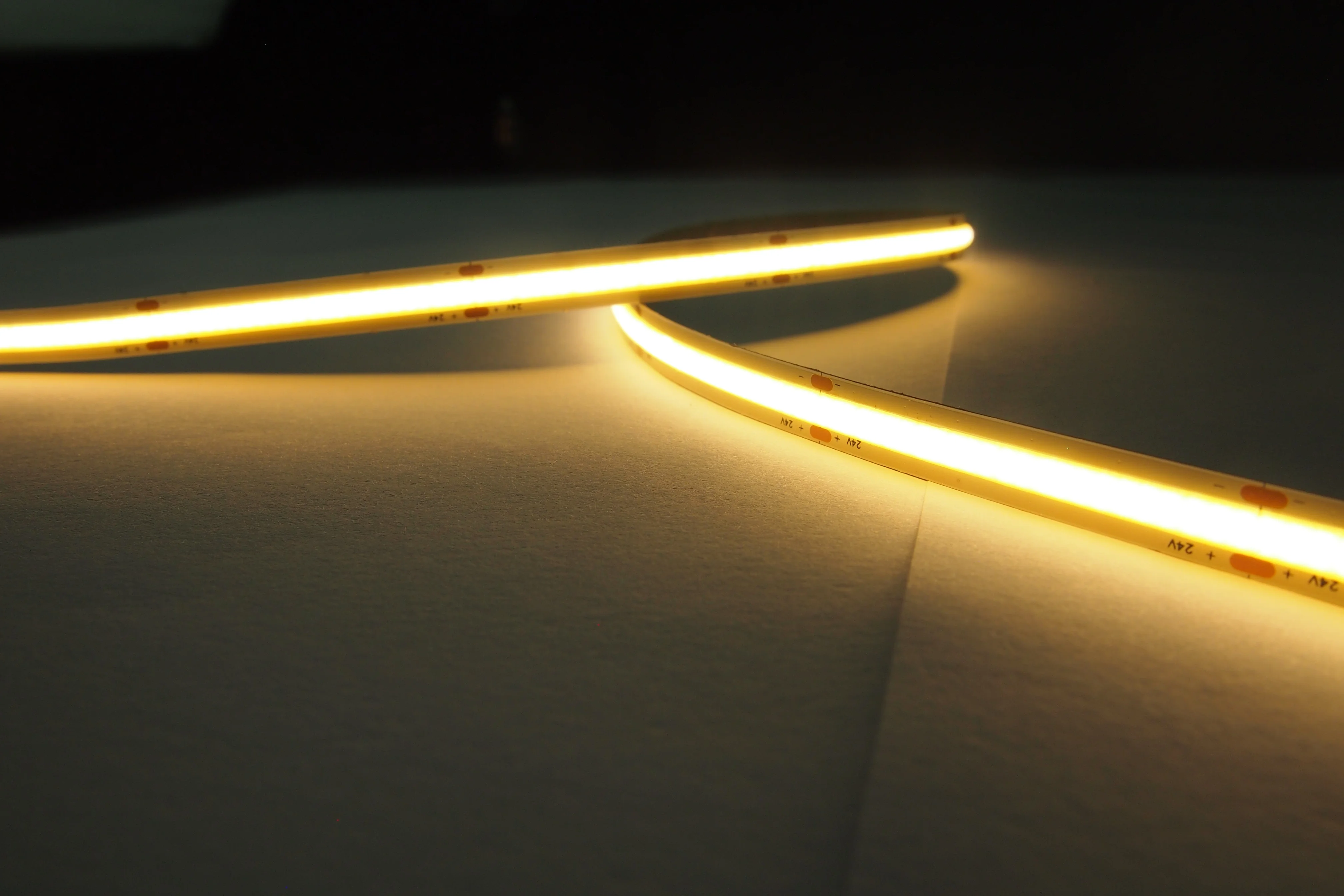 Special CRI90 high COB LED Strips New best item 170degrees big view angle Spot-free 12v 24V flexible cob led strip Top Quality