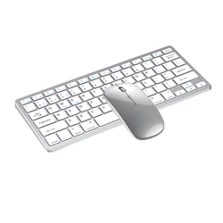 2.4Ghz portable slim rechargeable BT wireless keyboard and mouse Combo Keyboard and mouse set wireless for tablet pc
