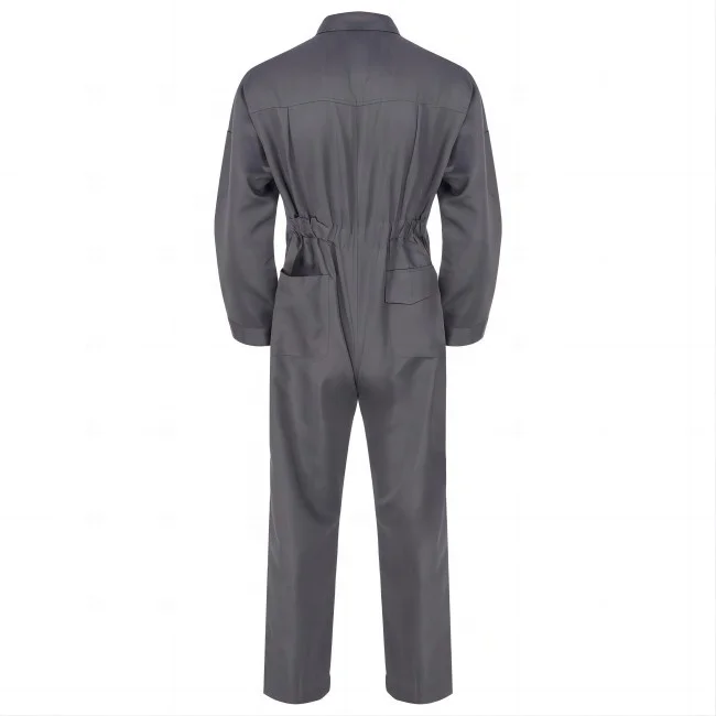 OEM ODM polyester/cotton twill coverall working uniform sixes pockets     workwear