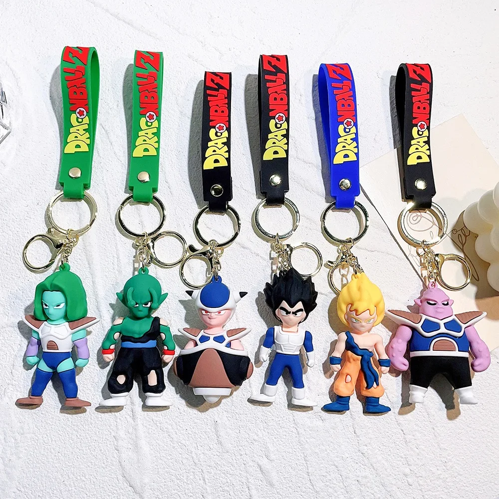 3D Soft Rubber Key Chain Lovely Cartoon  Poke Keychain Doll Pendant Car Key Backpack Decoration Keychains Wholesale Girl Gift