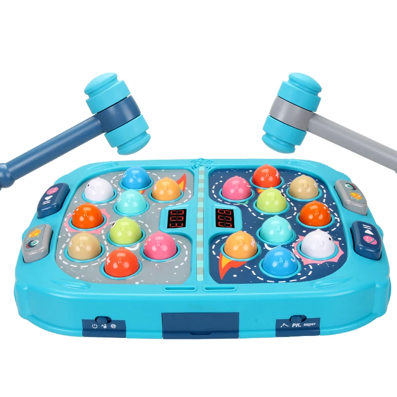 FiveStar Whack A Mole Game Toy With Light And Music Coin Operated Game Machine 2 Player Kids Pounding PK Toys