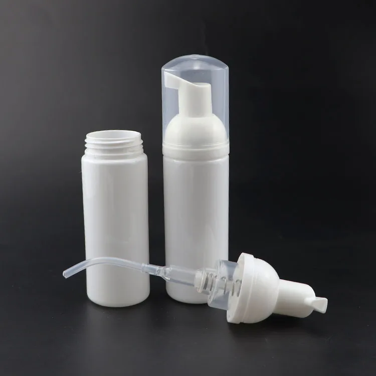 In Stock White 100ml 120ml 150ml 200ml 250ml Plastic Bottle Foamer Pump Bottles with White foaming pump