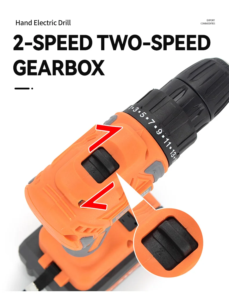 21v 2.0ah rotary cordless drill and screwdriver