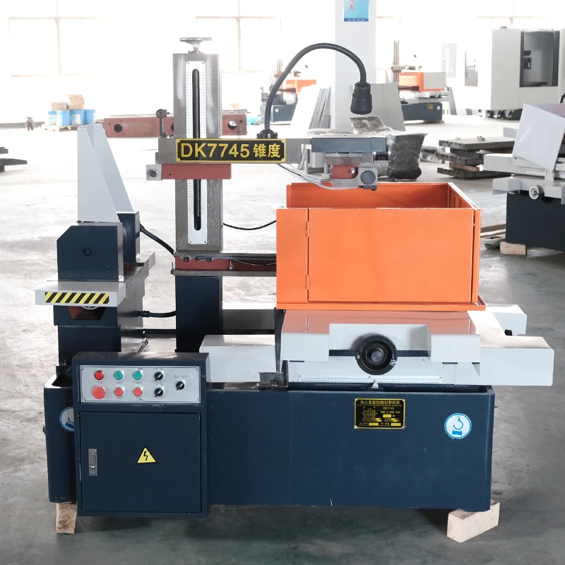 DK7745 cheap price fast moving cnc edm wire cutting machine