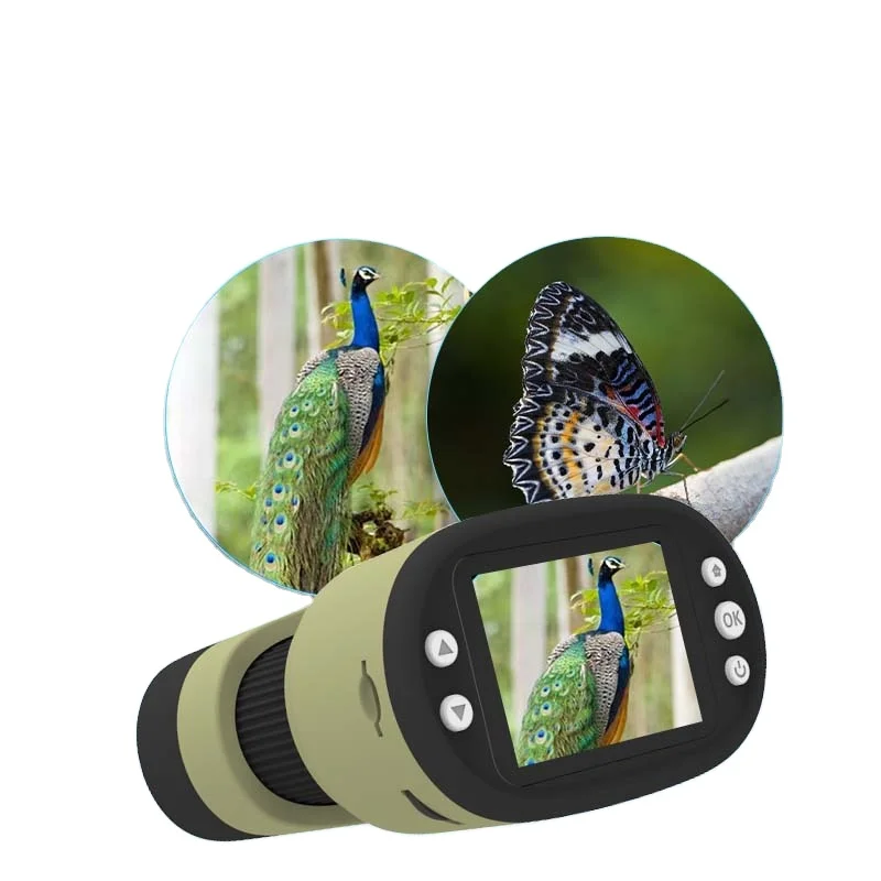 2.0inch IPS lcd HD screen Telescope digital photo camera spiral zoom focus with portable LED lights recordifor child 5~10 years