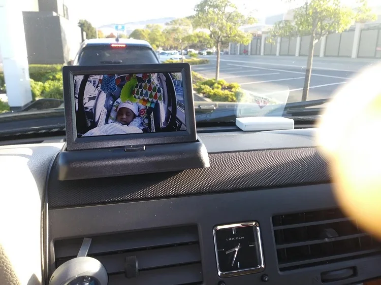 Детская Автомобильная камера HD 4 3 дюймов монитор Автомобильное Зеркало младенца заднего вида полный обзор четкое ночное видение