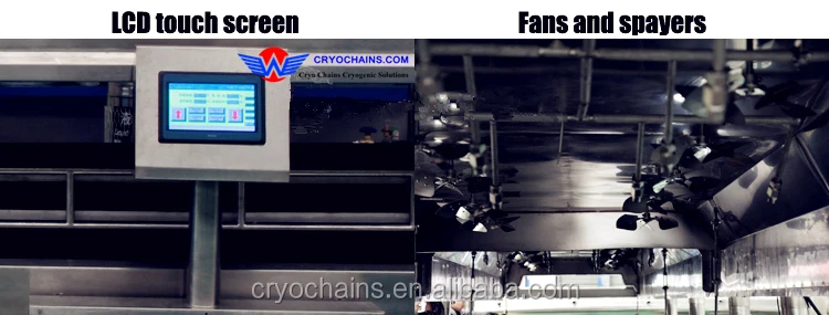 Замороженный туннель Iqf, туннель для быстрого замораживания фруктов, морозильник, туннель для быстрого замораживания