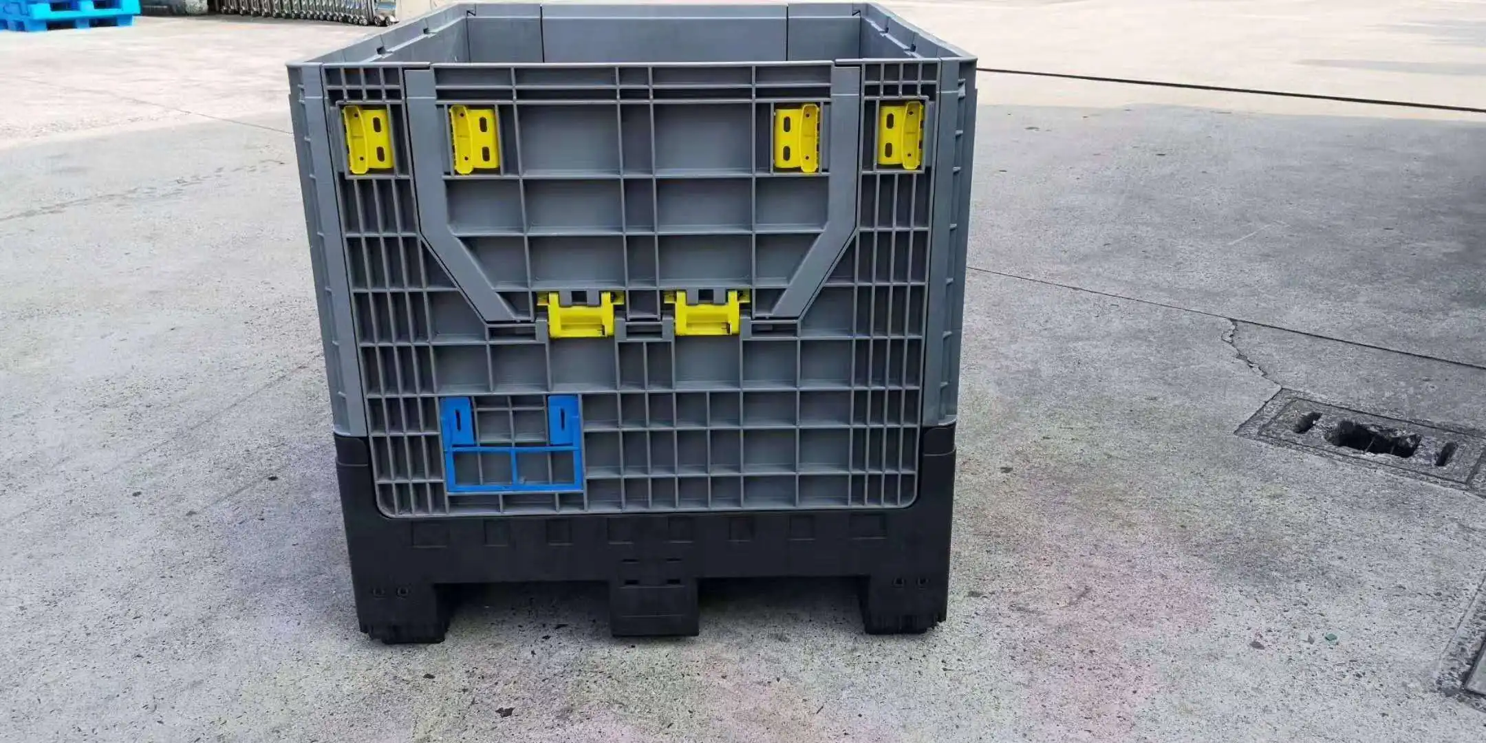 
Heavy duty hdpe folding plastic pallet box container 