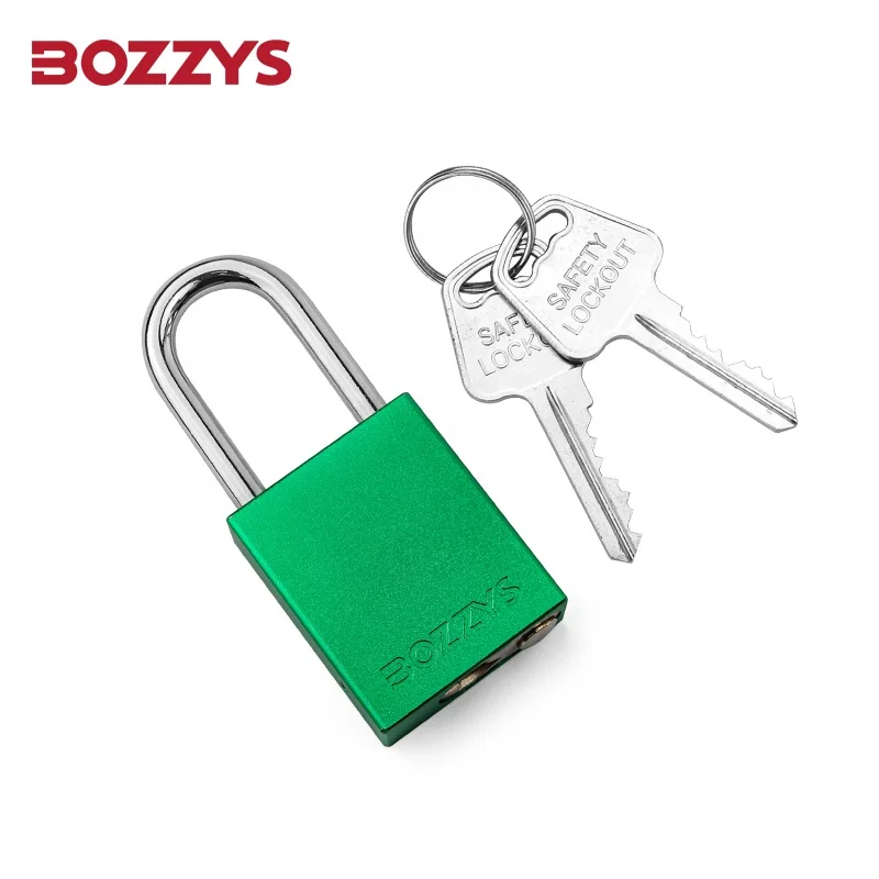 BOZZYS Hight Quality Aluminium Safety Padlock with Master Key and Steel Shackle for Industrial Lockout-Tagout