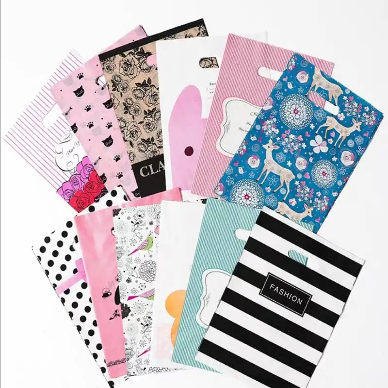 Custom Printed Funny Picture Plastic Gift Bag for Shopstore