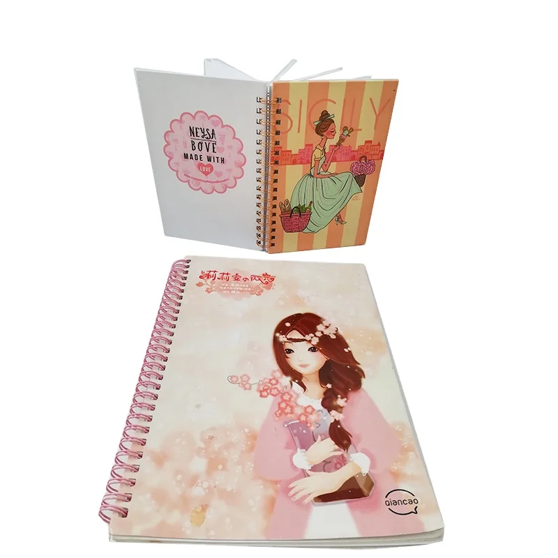 factory Custom Printing Spiral Business Notebook Positive Motivational Wellness Self Care Journal Organizer Planner