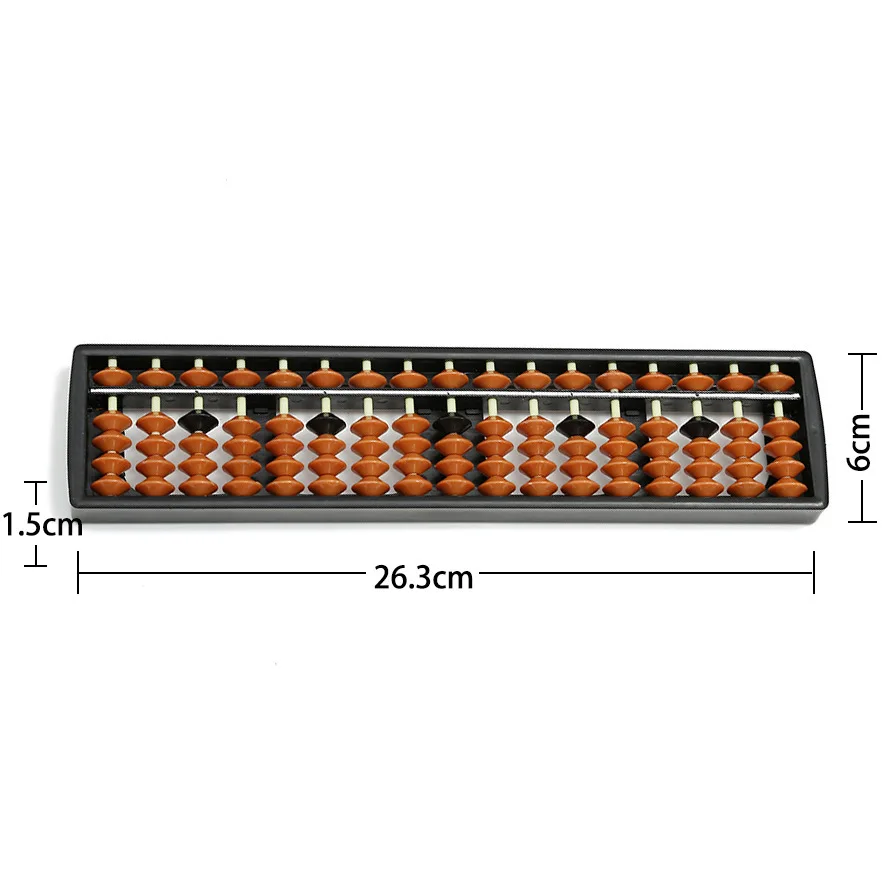17 цифр колонна Abacus детский школьный обучающий инструмент Математика бизнес Китайский традиционный развивающие