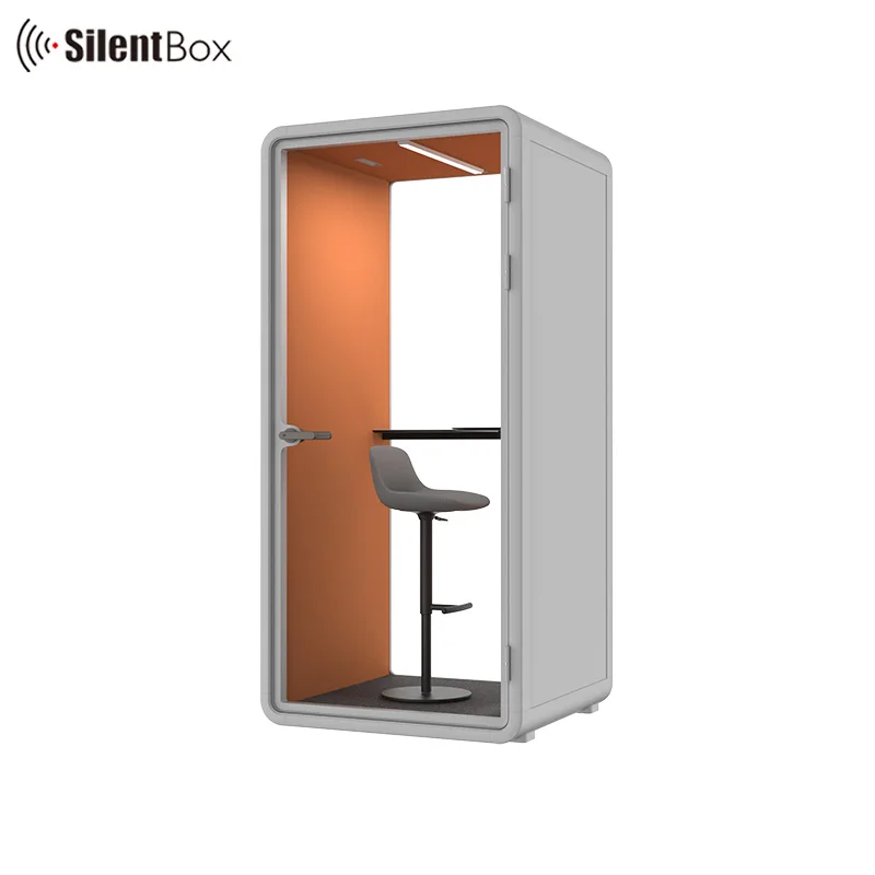 1 person booth customizable portable and detachable office cabin with environmental intelligence control