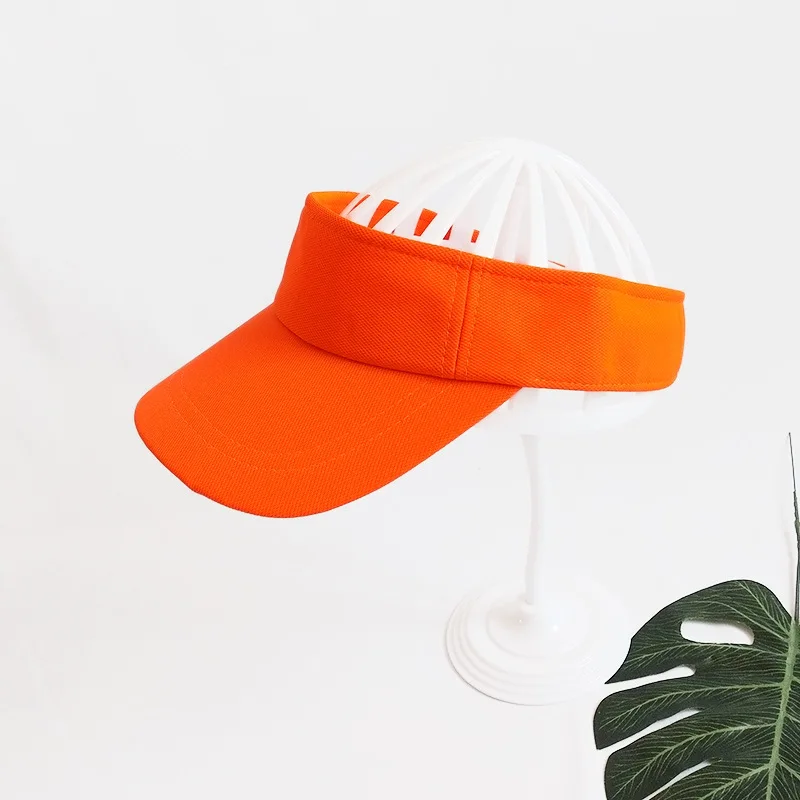 Multi color fashion custom logo sun protection hat visor cap for women