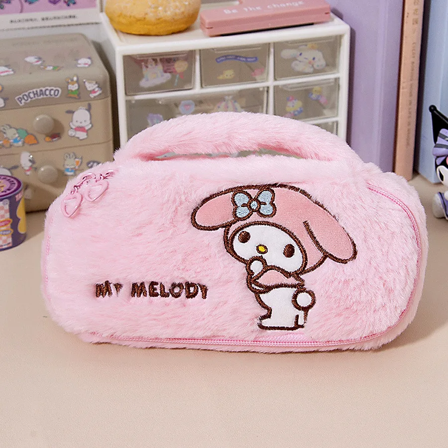 Wholesale New Arrival Kuromi Pencil Case 2024 New Style Cartoon Elementary School Large Capacity Stationery Pencil Case