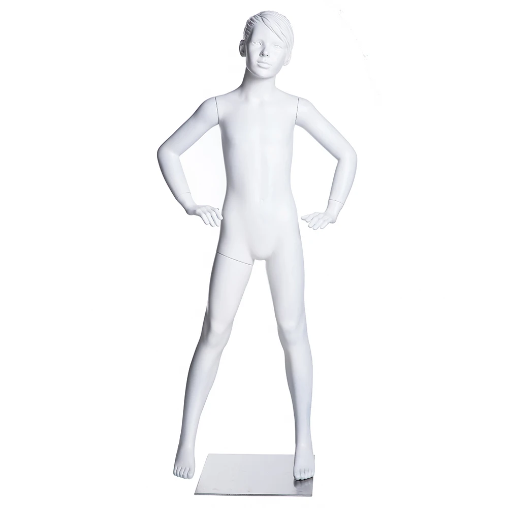 Child Dummy Tony-2 Fashion Girl Dress Display Children Model Full Body White Fiberglass Young Girls Mannequin