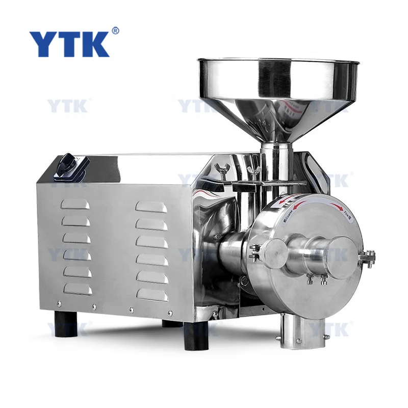 YTK- 2200 2.2KW High Efficiency Stainless Steel Commercial Flour Mill Mini Electric Grain Wheat Powder Grinder Machine For Home