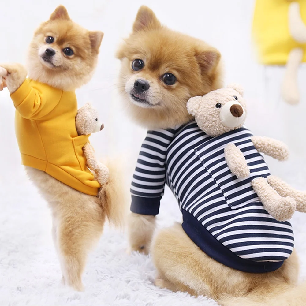 Cute Winter Pet Clothes Cartoon Pet Clothing Fleece Sweater Dog Sweaters Puppy Clothes Winter Clothes for Small Dog Girl