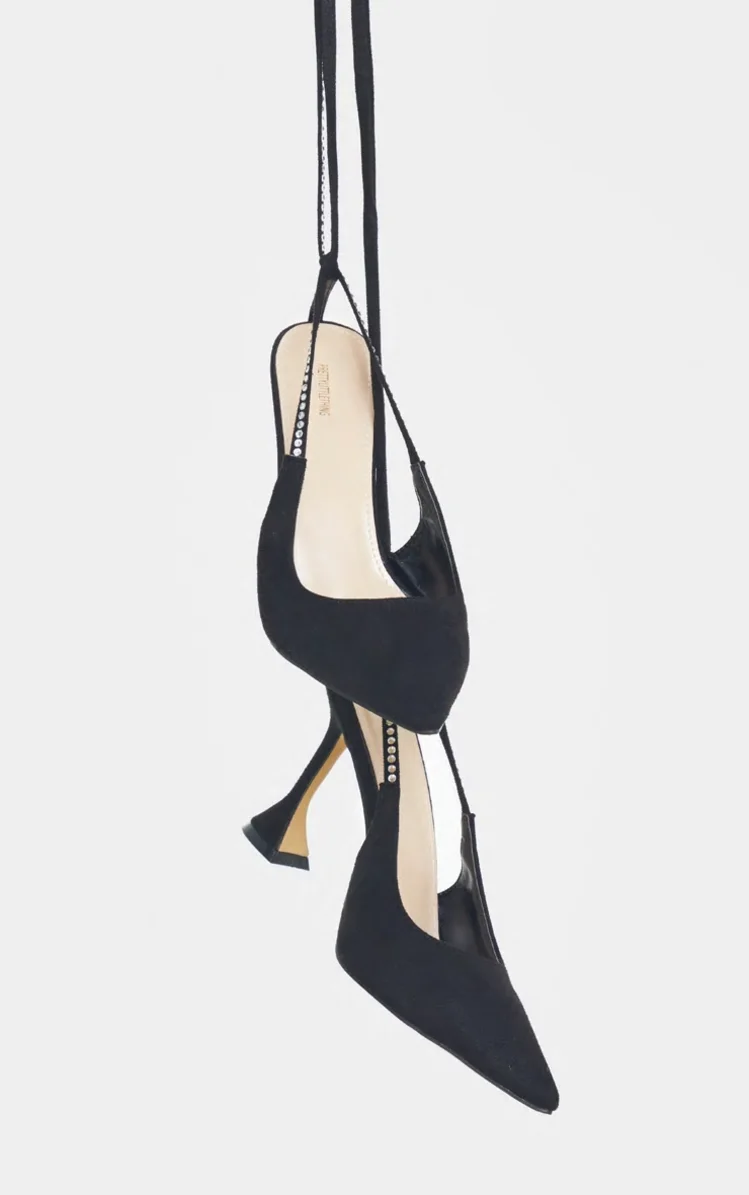 2024 Elegant Sexy Pointed Toe Sandals Women Ankle Cross Straps Stiletto High Heels Hot Drilling Party Zapatos Heels for Ladies