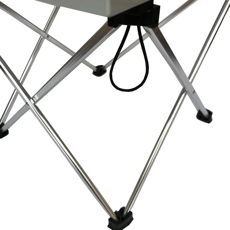 aluminum alloy folding camping table roll up easy carry  take up ultralight lightweight outdoor use BBQ camping  picnic table
