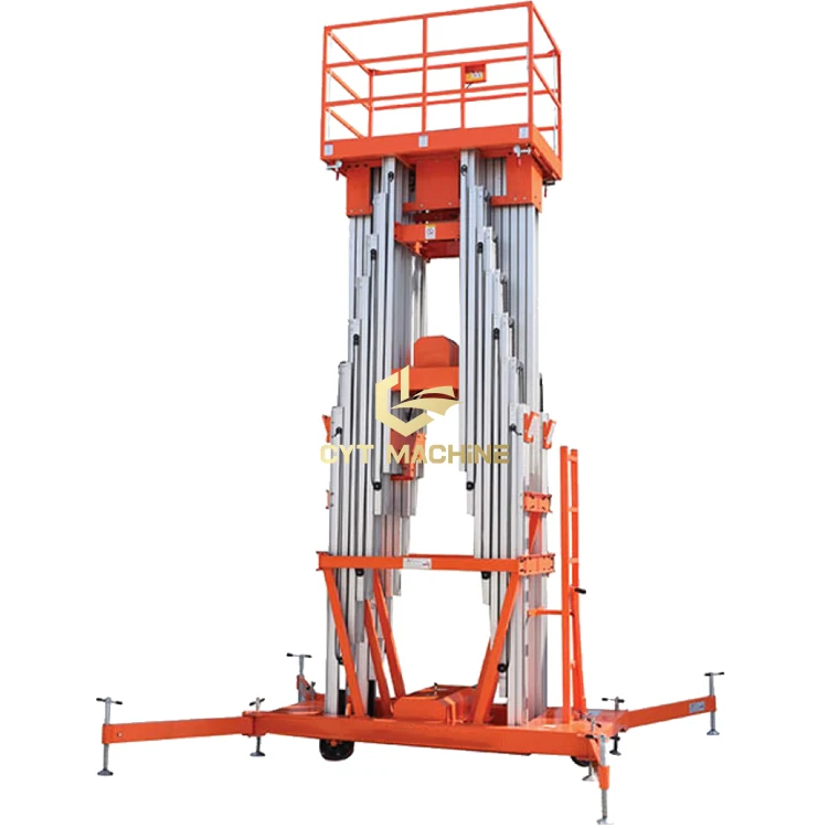 
Push Around Vertical Mast Lift Aerial Work Platform Lift Aluminum Lift 