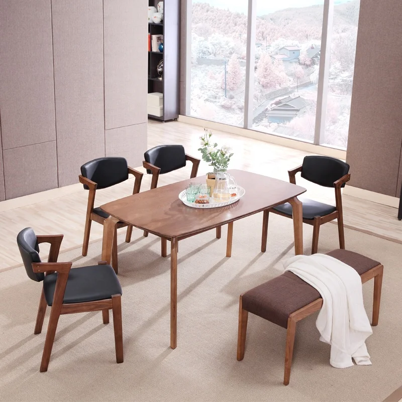 Современная мебель из массива дерева, стул для входа в обувь, стул для спальни с тканевым сиденьем, скамейка стул