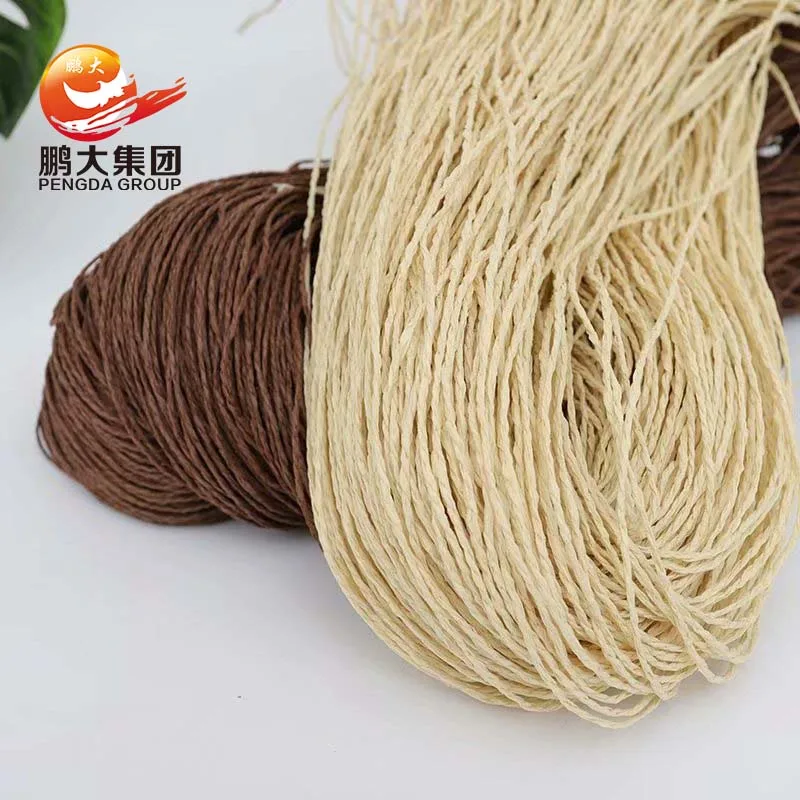 Летняя Горячая Распродажа, Экологичная ручка, лента из рафии для плетения женской шляпы