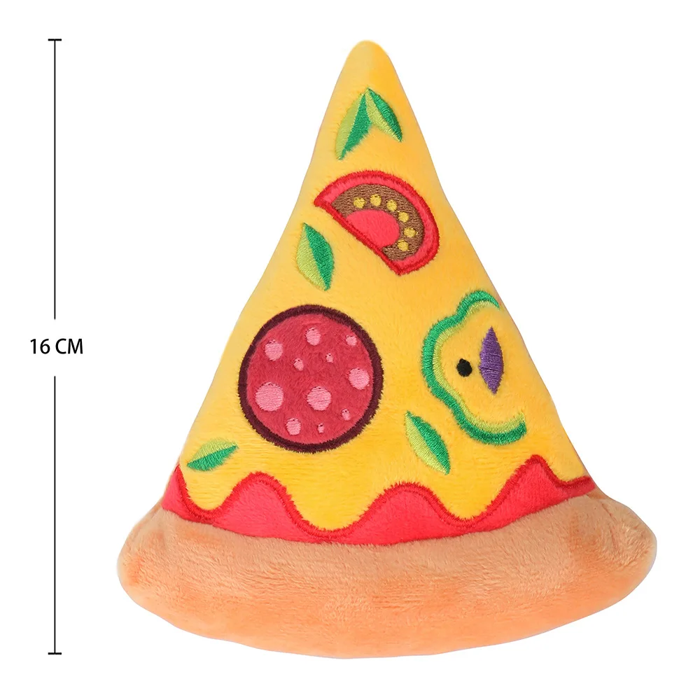 2024 New style donut squeaky wholesale dog toys custom plush dog toy