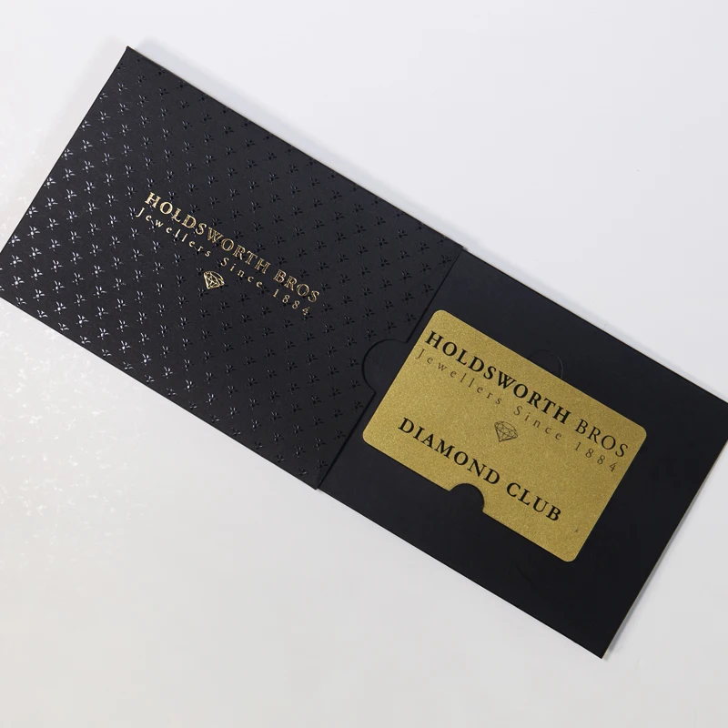 Luxury Custom Free Gift Holder VIP Membership Card Packaging Credit Card Gift Envelopes Box