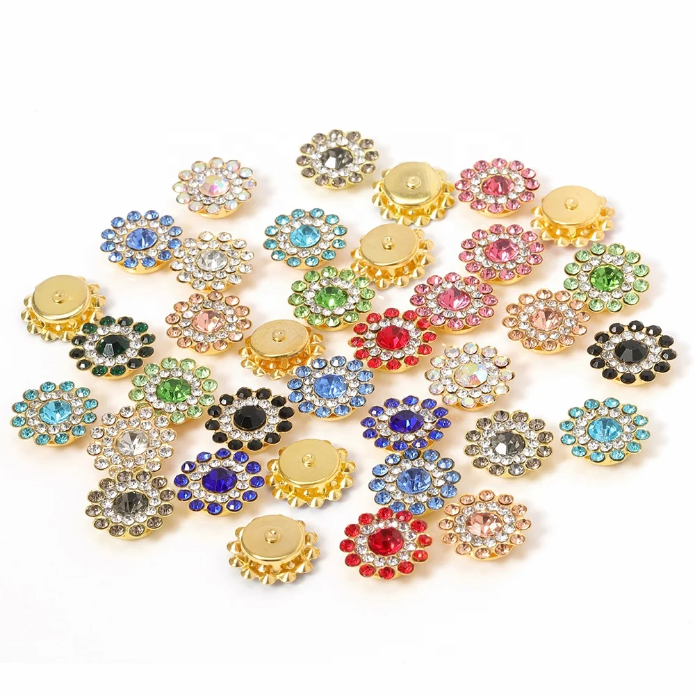 Crystal Claw Rhinestone Flatback Sewing Cabochons Bezel Beads for Jewelry Making DIY Needlework Bows