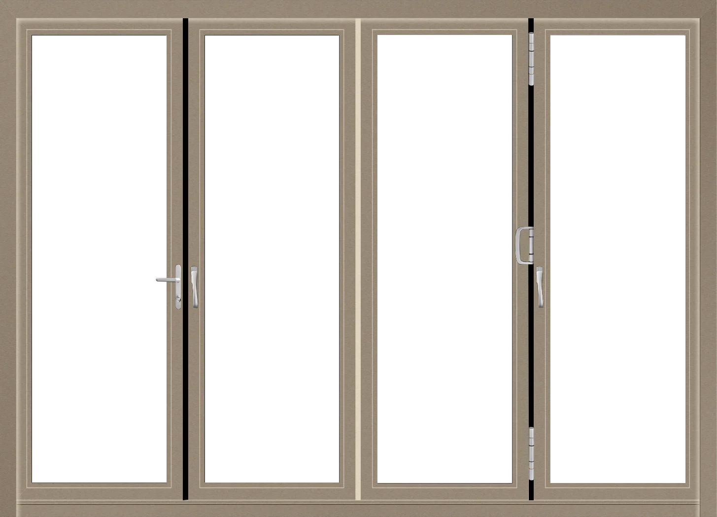 
aluminum interior glass sliding bifold door 