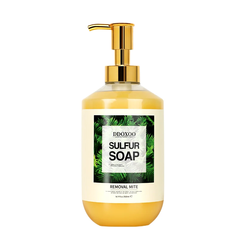 DDO Anti Bacterial Sulfur Bath Medicated Body Wash Acne Sulfur Soap Liquid