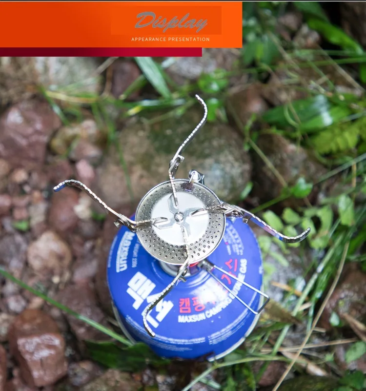 Bulin S03 Competitive Price Small Size Camp Stove Four Way Support Folding Portable Camping Gas Stove