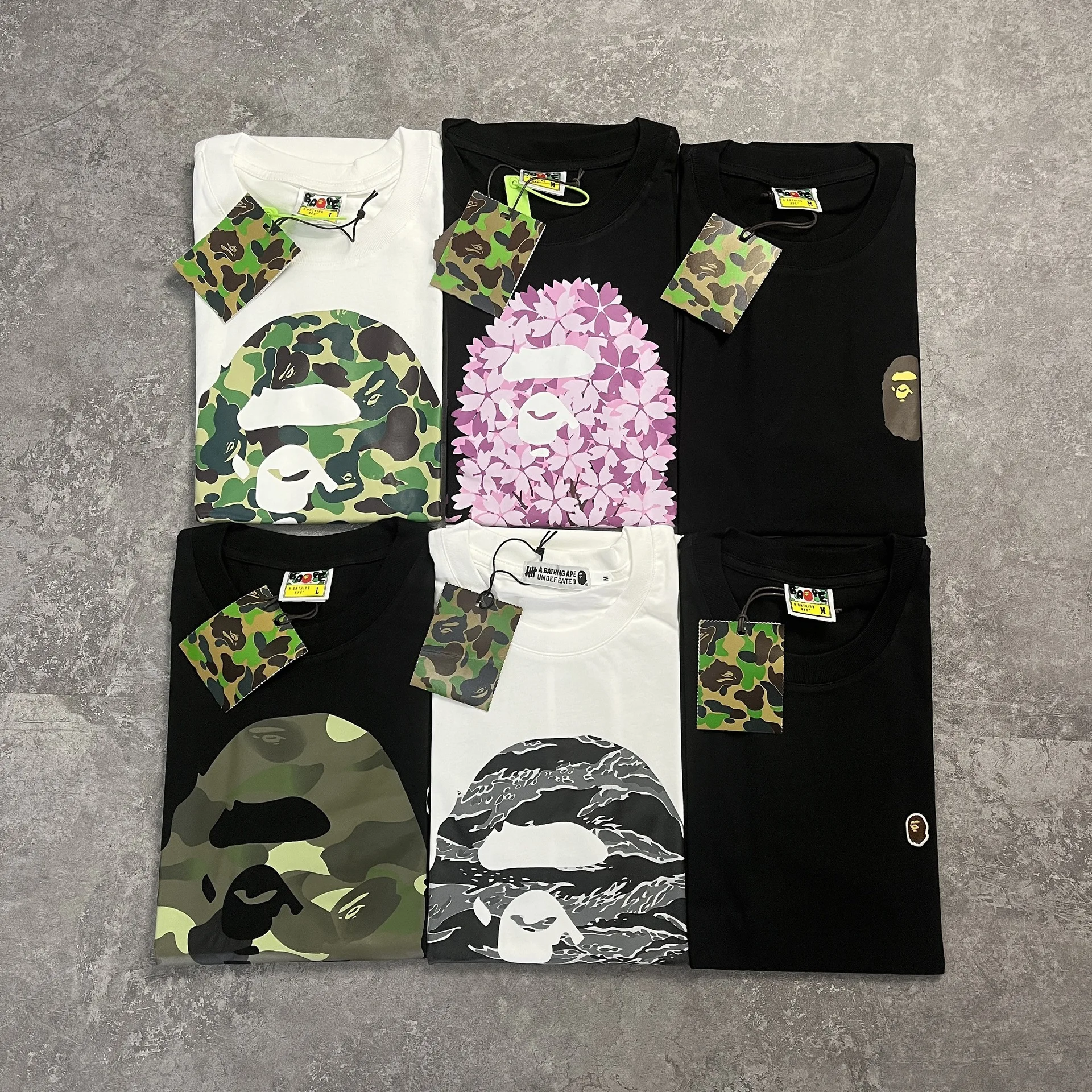 Top Quality New Arrival Fashion New Design Round Neck T Shirt Luminous Camo Monkey Head Tshirt Branded T Shirts