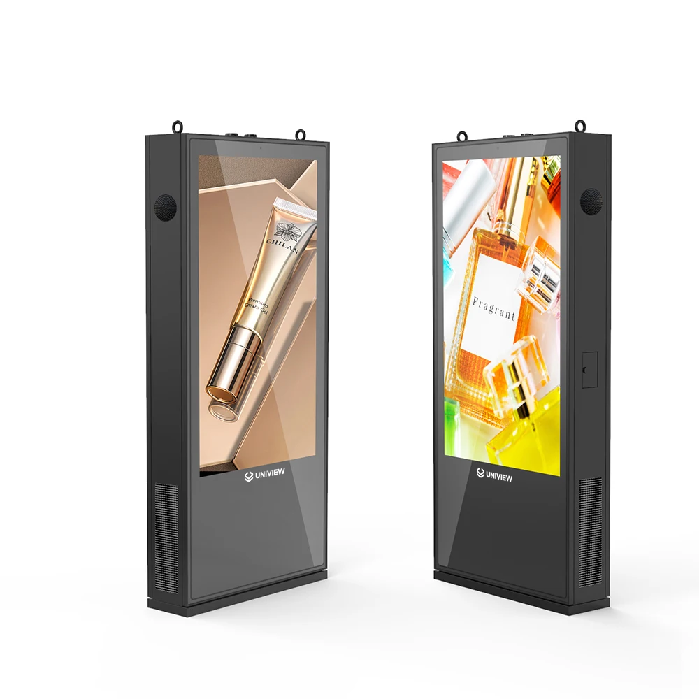 android outdoor Digital kiosk high brightness sunlight LCD display Shopping mall stand alone double sided advertising totem LCD