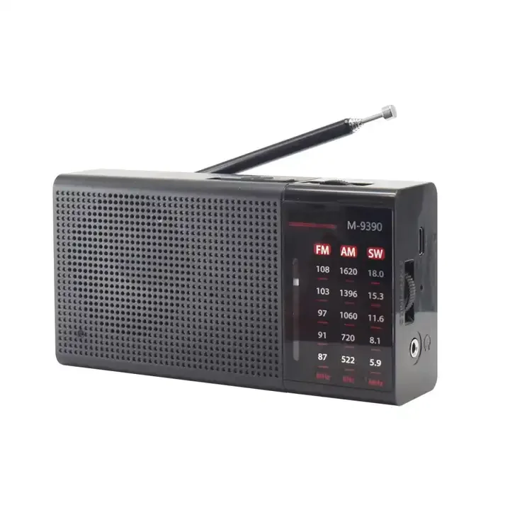 MEIER M-9390 New Upgrade Usb Rechargeable Small Radio With Speaker And Am/fm/sw Tuner Excellent Reception Radio