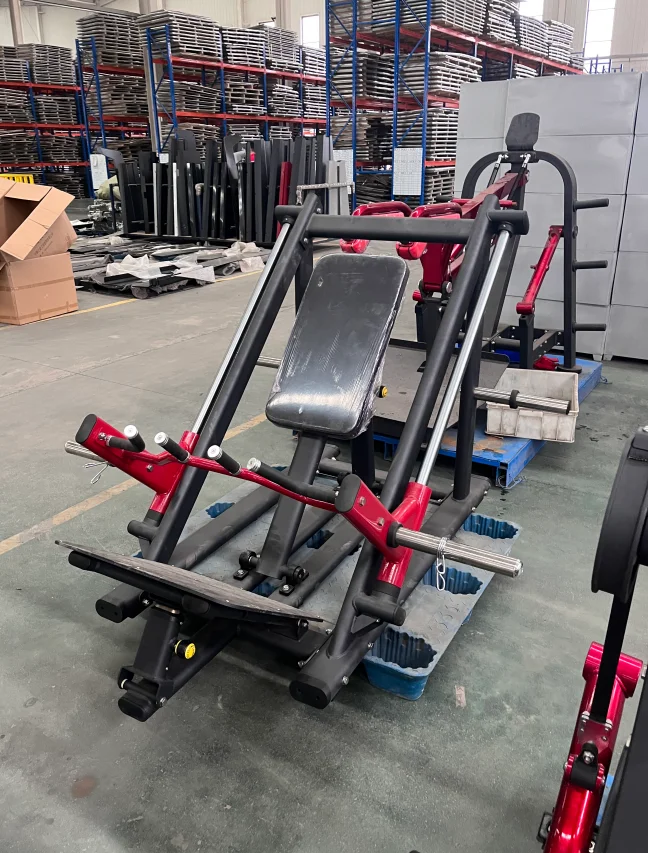 China Commercial Gym Fitness Equipment MND PL39 Plate Loaded Bending Down T Bar Row Chest Back Workout Machine