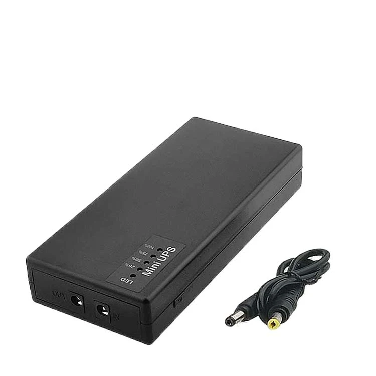 Заводская литиевая батарея онлайн DC 15600mAh(6*2600mah) 57 72wh 12V 3A Mini UPS для Wi-Fi маршрутизатора CCTV камера CDMA Security Modem