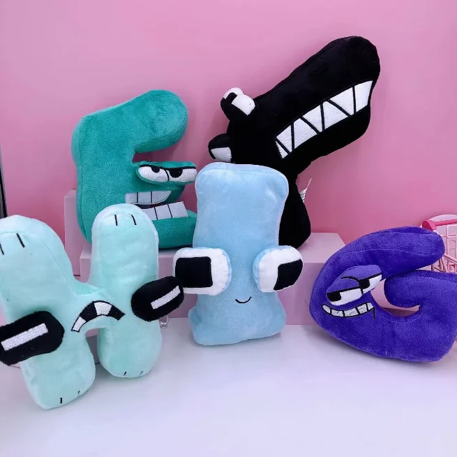 Factory Wholesale Hot Creative Cute ABCD Toys Alphabet Soft Cartoon Plush Kid Plush Alphabet Letter Toys