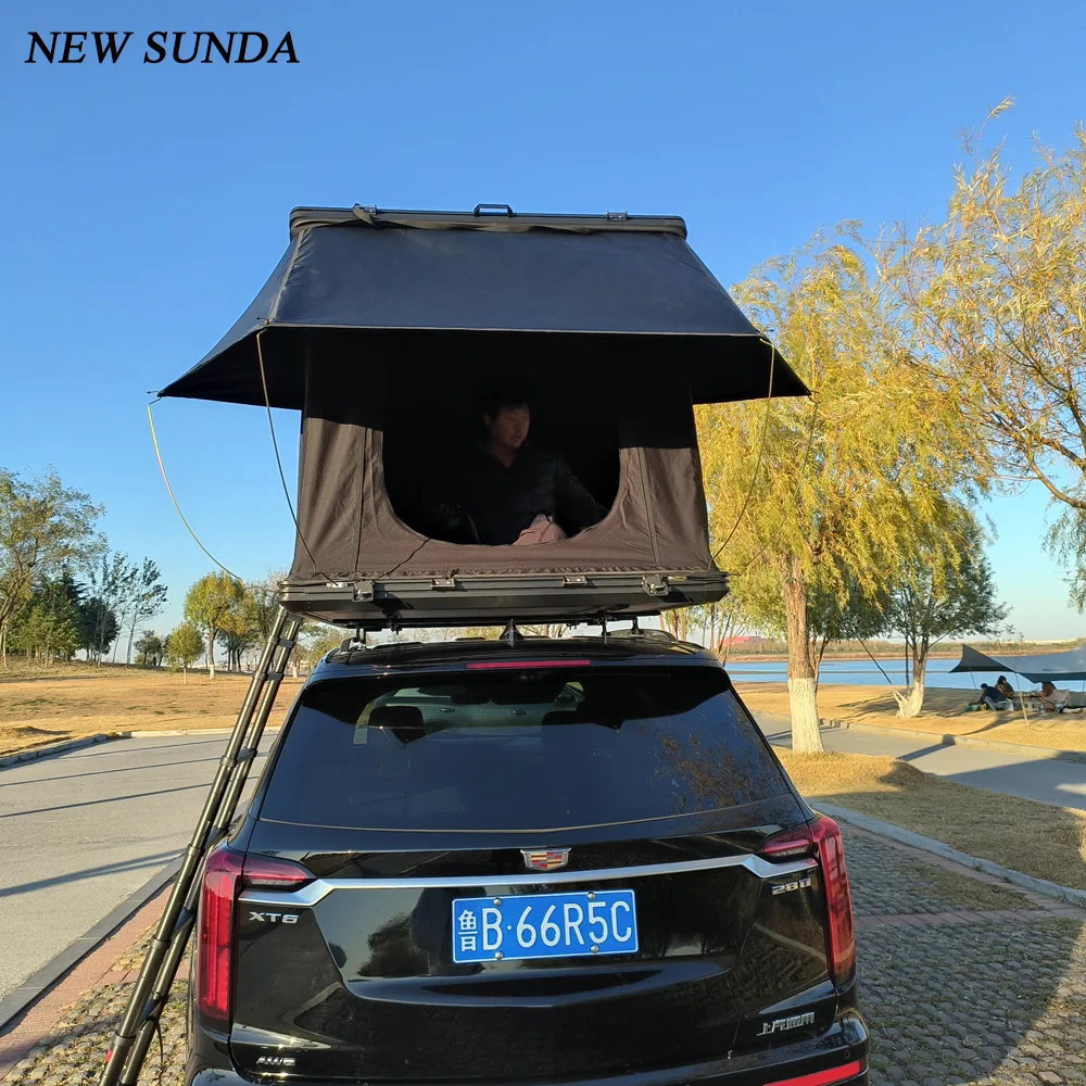 Aluminum Offroad Triangle Hydraulic Car Folding Camping Automatic Insulated Roof Top Trailer Rooftop Tent For Australia