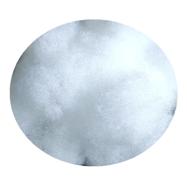 100% Polyester Polyfill Conjugated Siliconized Polyester Staple Fibre Doll Filling Material