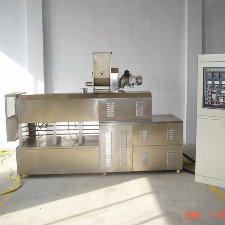 Textured protein twin screw full fat soyabean extruder machine