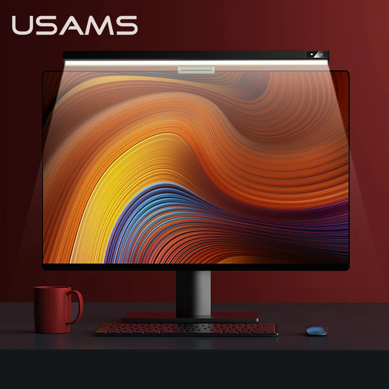 USAMS 2021 регулируемый экран для чтения подвесной светильник компьютерный монитор Светодиодная настольная лампа для компьютера