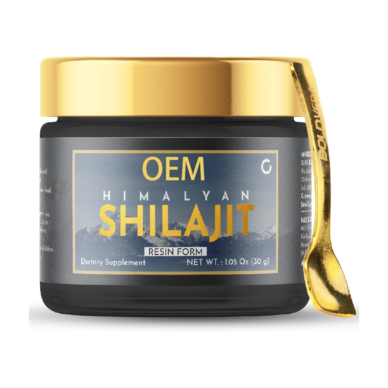 OEM/ODM 100% Pure Shilajit Resin with Rich Humic Fulvic Acid Himalayan Shilajit Resin